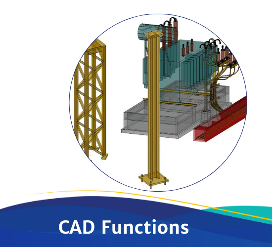 CAD functions for substations with primtech